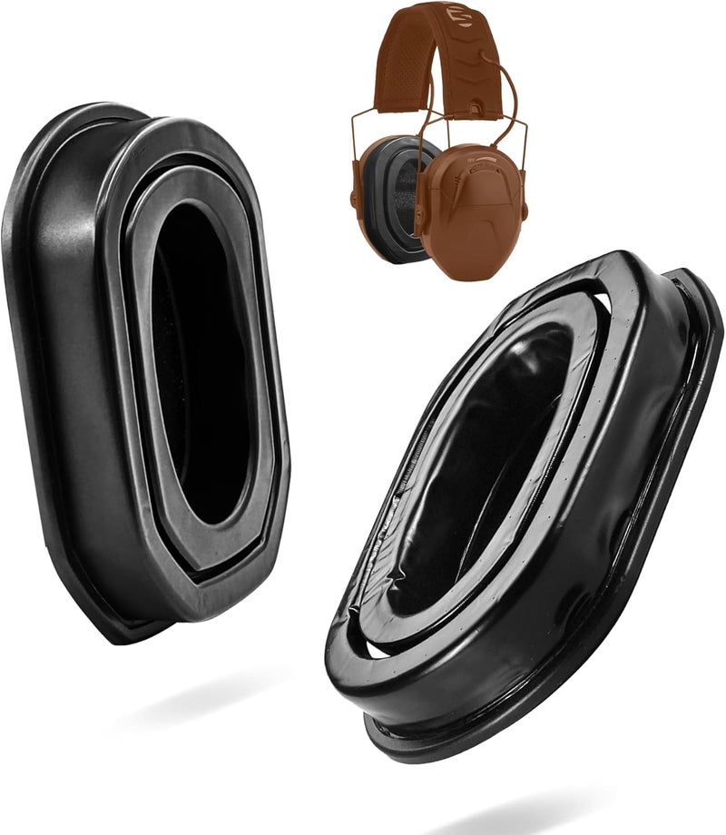 PROHEAR Upgraded Gel Ear Pads for Walker's Razor Compact Electronic Youth Women's Muffs, Comfortable and Soft Replacement Gel Ear Cups with Sealed Bottom Shell - Image 1